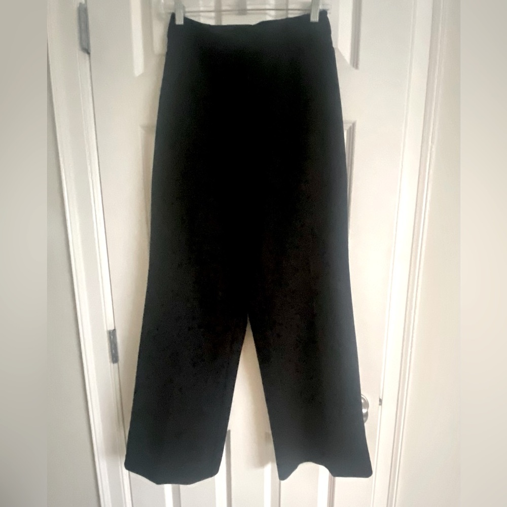 LOFT full length trousers in black Curvy Size-8